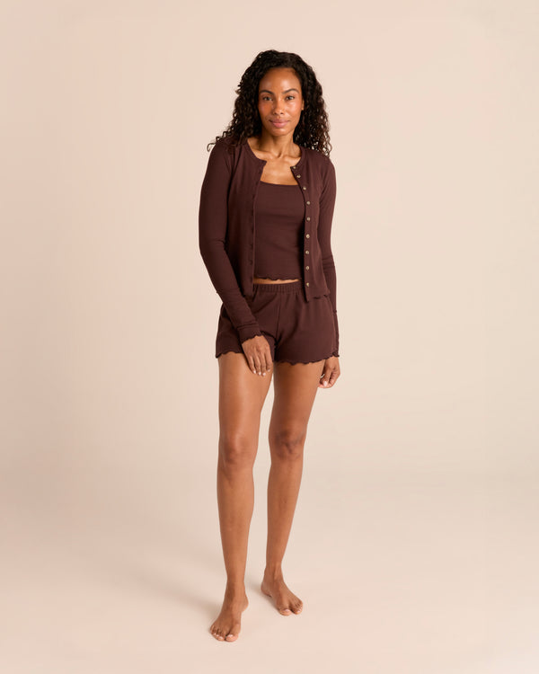 Rib Cardigan