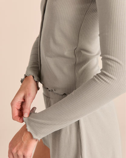 Rib Cardigan